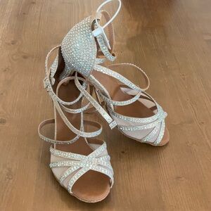 Dance & Sway Rhinestone Strappy Heels